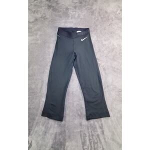 Nike Pro Women's Sz XS Leggings Dri-Fit Capri Length Compression Black Gym C15